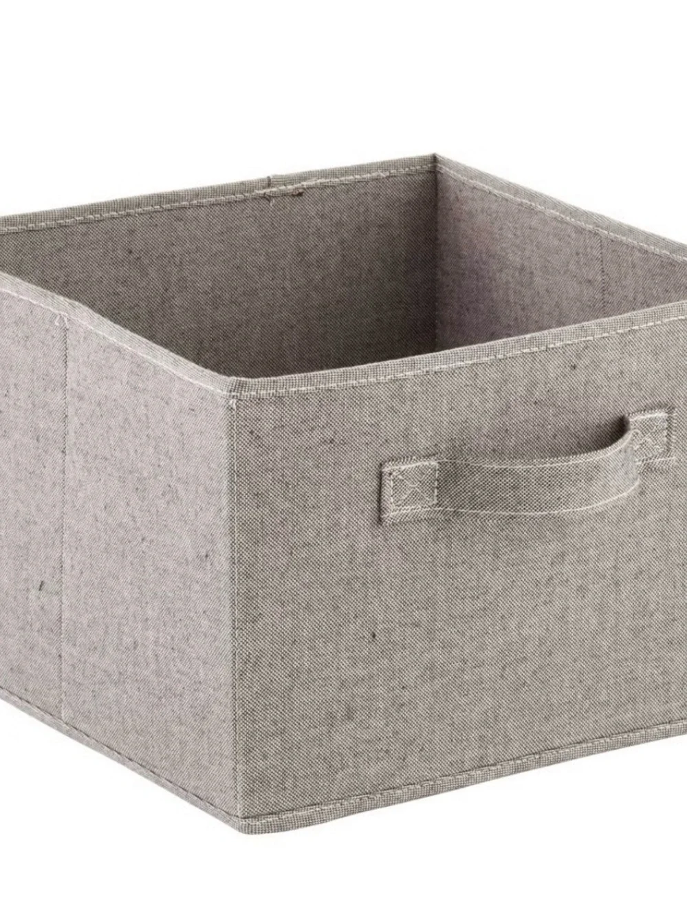 The Container Store Foldable Fabric Storage Cubes Set of 4 Gray